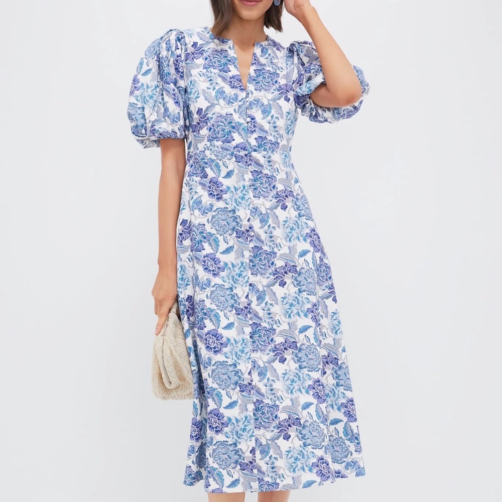 NWT Tuckernuck Chloe Dress in Slate Blue Size Large